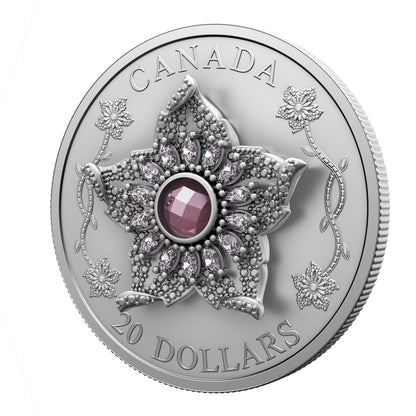 Crown Jewels Series: Williamson Diamond Brooch – 1 oz. $20 Fine Silver Coin(250100)