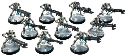 NECRONS 10 Necron Warriors #3 Warhammer 40K WELL PAINTED