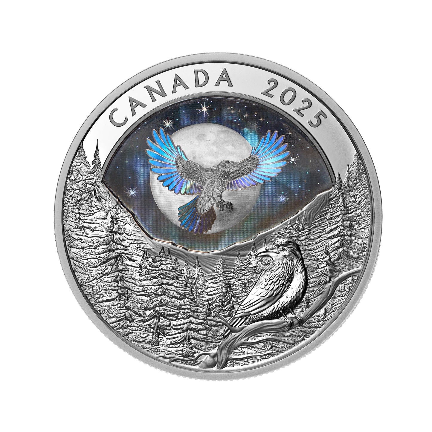 $20 Fine Silver Coin – Moon Sky: Raven