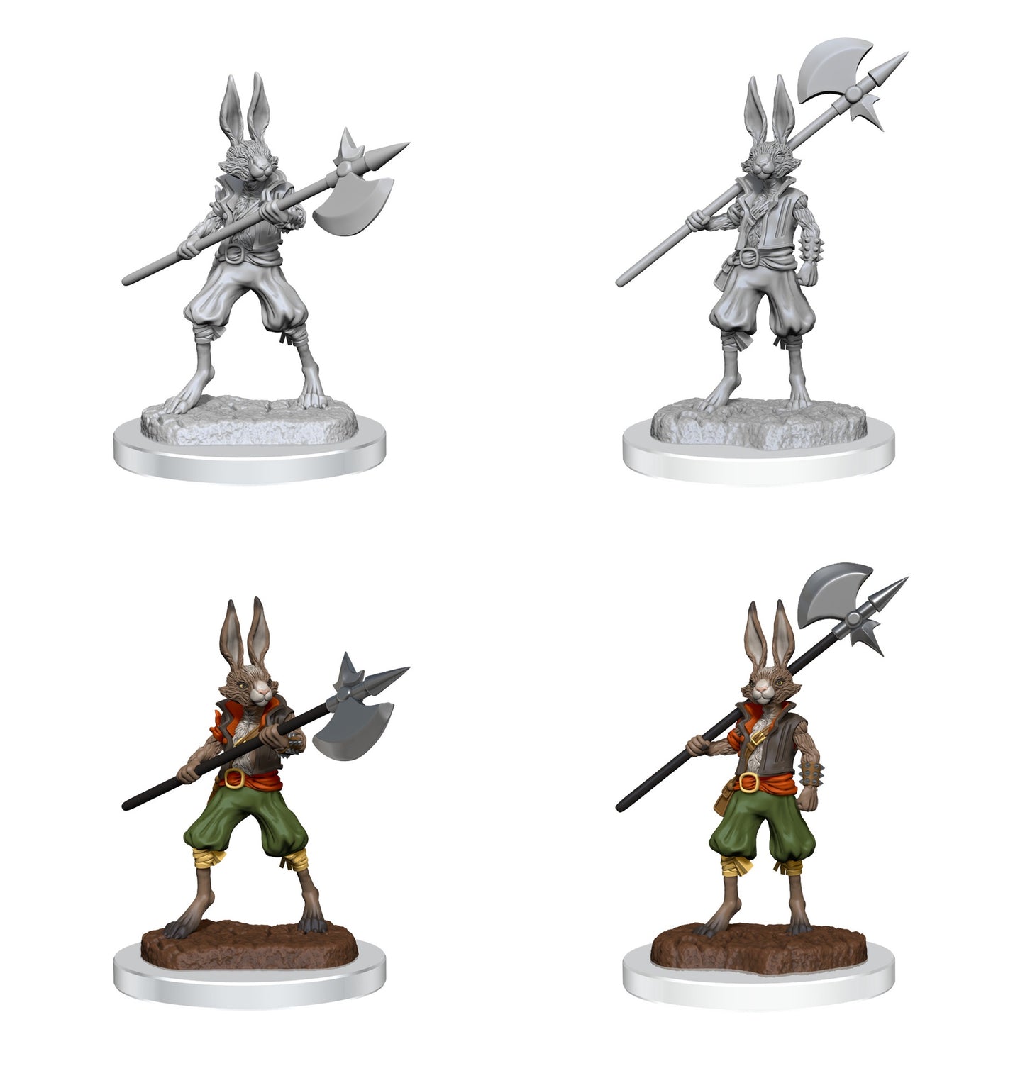 D&D Unpainted Minis Wv18 Harengon Brigands