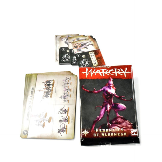 WARCRY Hedonites Of Slaanesh Card Pack Used Good condition SIGMAR