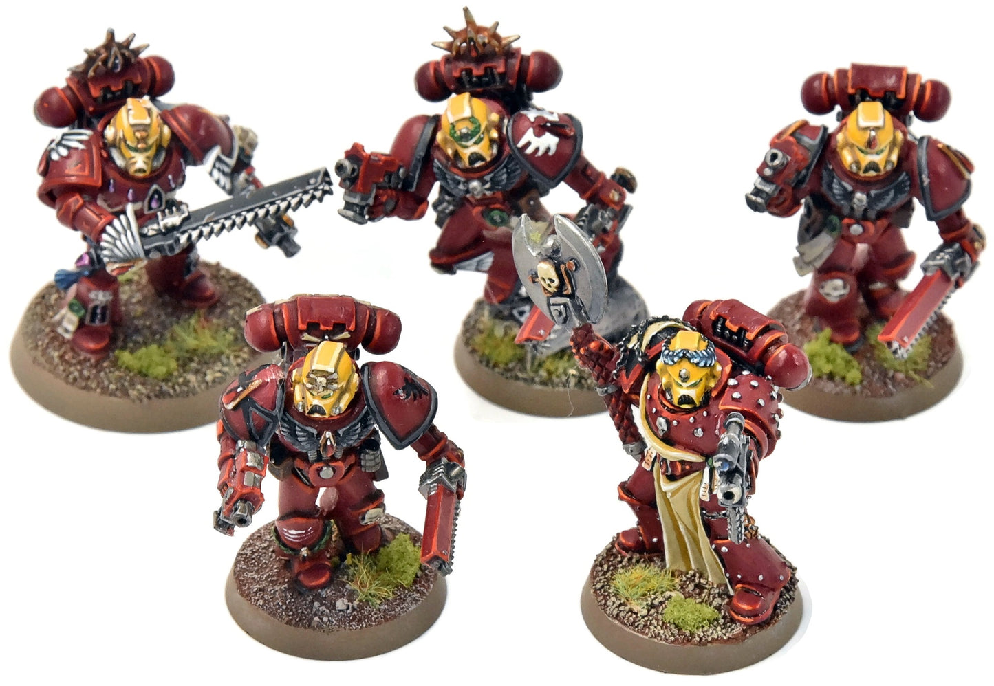 BLOOD ANGELS 5 Sternguard Veterans #4 With Metal Bits PRO PAINTED Warhammer 40K