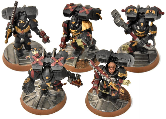 BLOOD ANGELS 5 Death Company With Jump Pack #12 WELL PAINTED Warhammer 40K