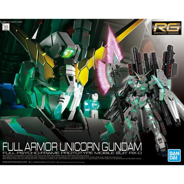 FULL ARMOR UNICORN GUNDAM RG 1/144 Bandai