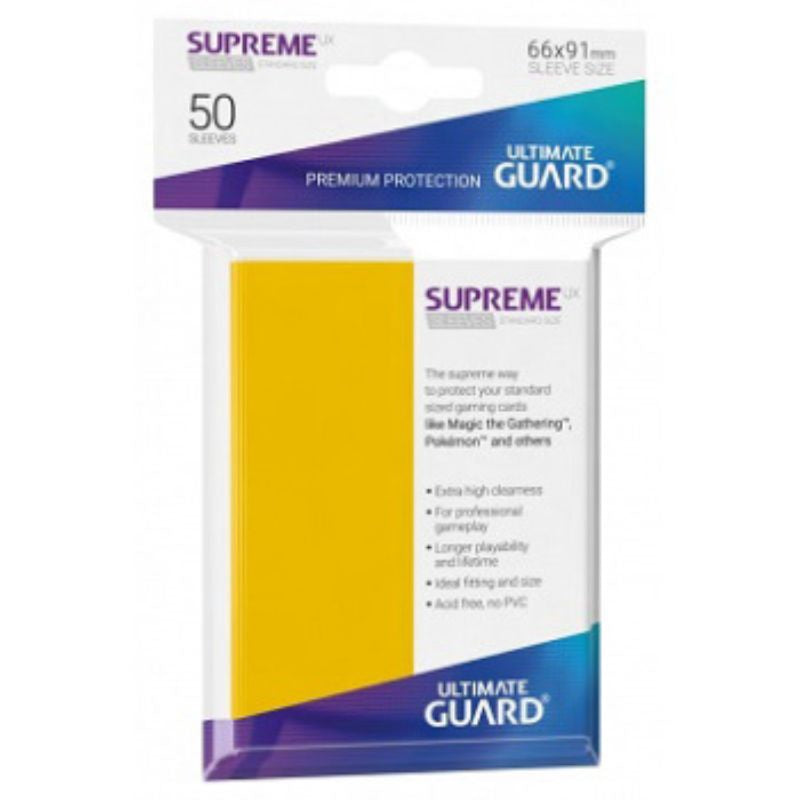 Ultimate Guard Sleeves Supreme Ux Yellow 50Ct