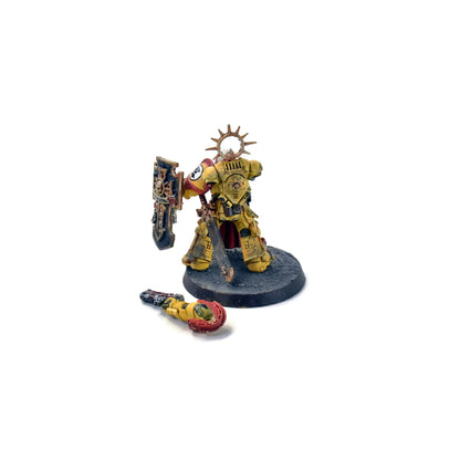 SPACE MARINES Indomitus Captain #1  WELL PAINTED 40K IMPERIAL FISTS