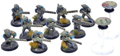 TAU EMPIRE 12 Strike Team #2 WELL PAINTED Warhammer 40K