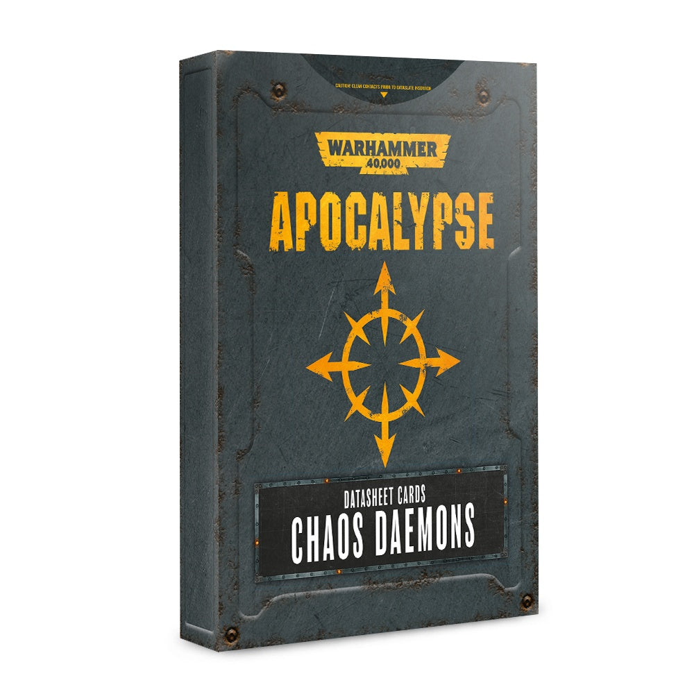 Warhamme rApocalypse Chaos Daemons datasheet cards