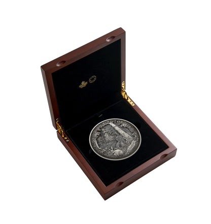 Predator or Prey in Shadow Box – Fine Silver Coin