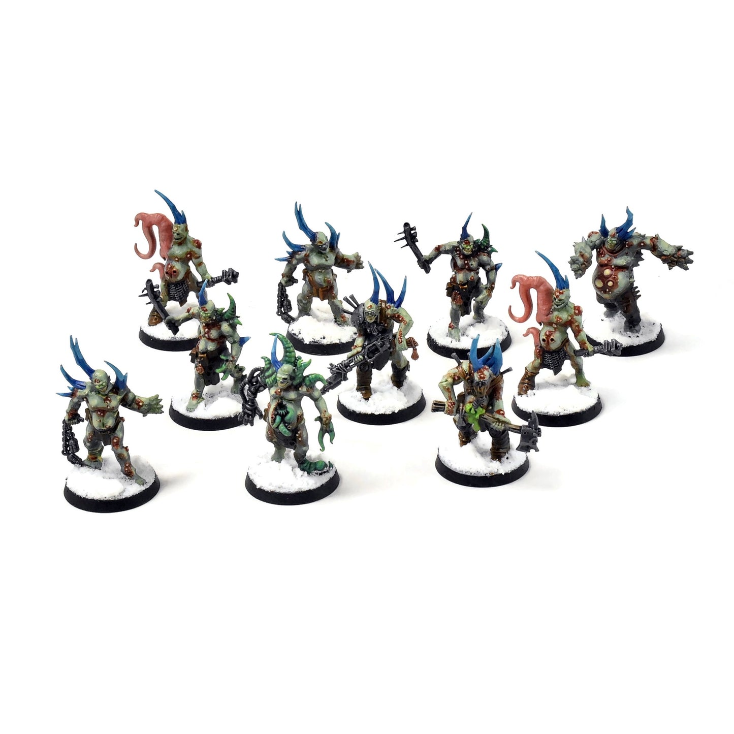 DEATH GUARD 10 Poxwalkers #2 PRO PAINTED 40K