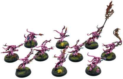 DISCIPLES OF TZEENTCH 10 Pink Horrors Of Tzeentch #1 COMMISSION PRO PAINTED 0119