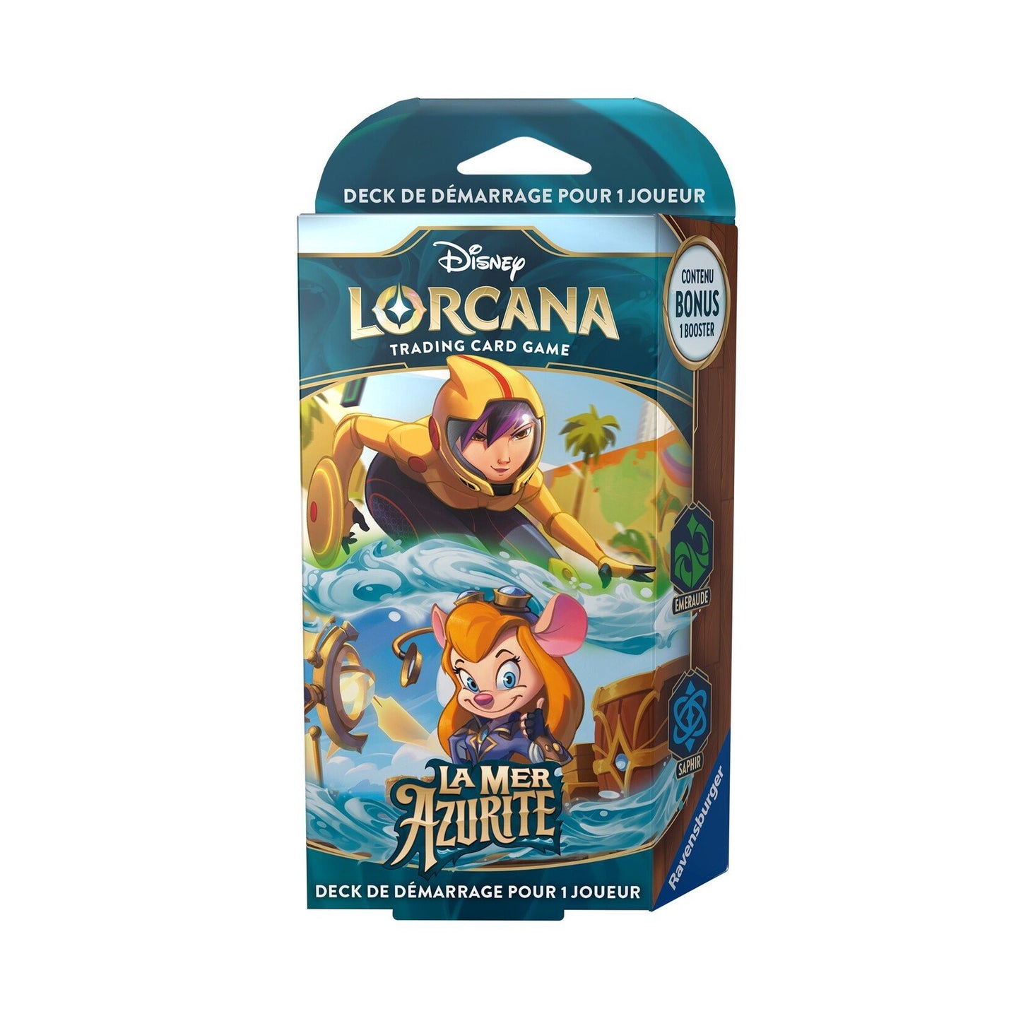 Disney Lorcana - La Mer Azurite - Go Go Tomago &amp; Gadget Starter Deck (FR)