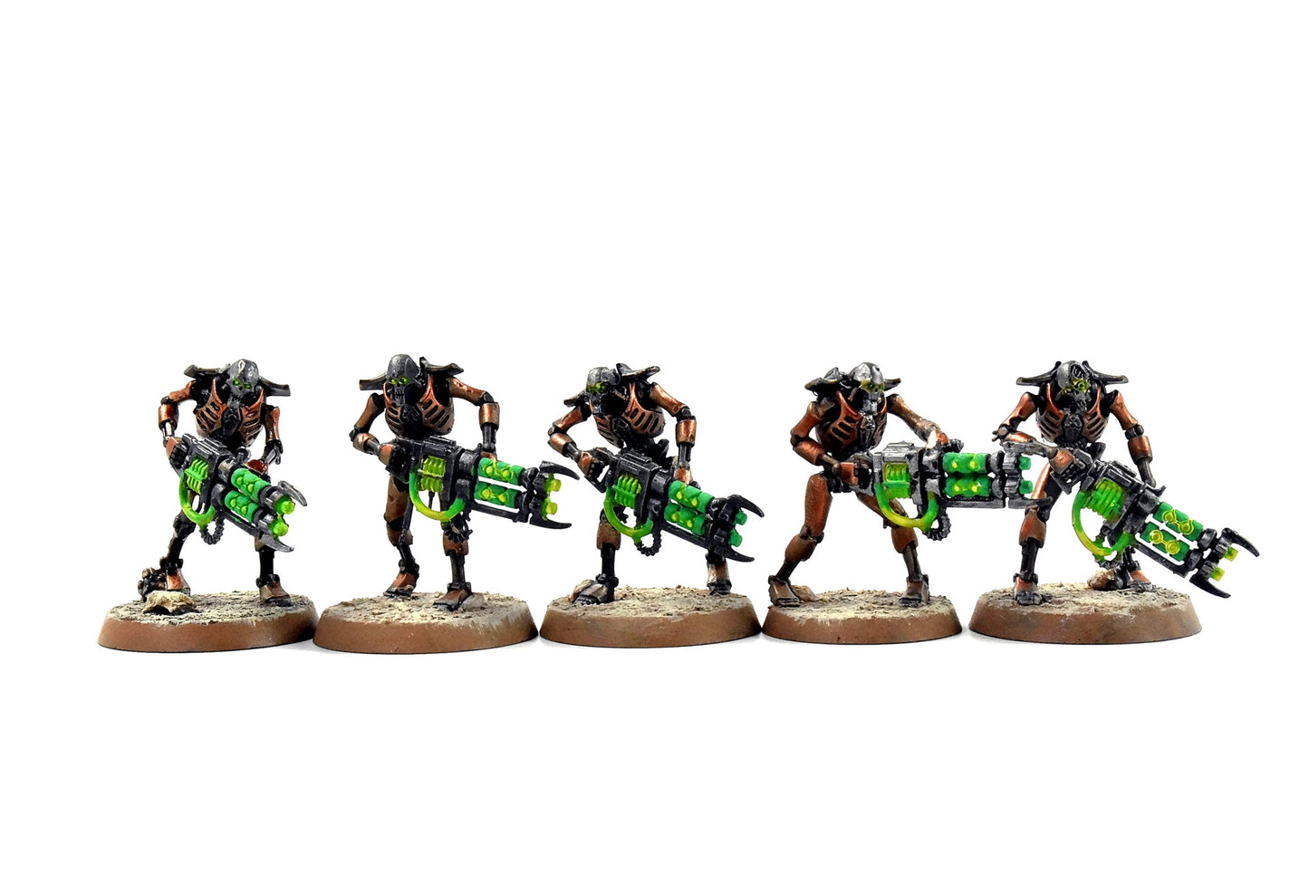 NECRONS 10 Warriors #5 WELL PAINTED Warhammer 40K