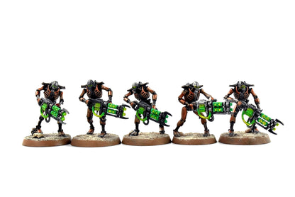 NECRONS 10 Warriors #5 WELL PAINTED Warhammer 40K