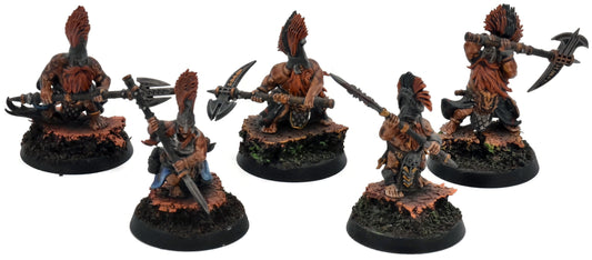 FYRESLAYERS 5 Hearthguard Berzerkers #2 WELL PAINTED Warhammer Sigmar 7455