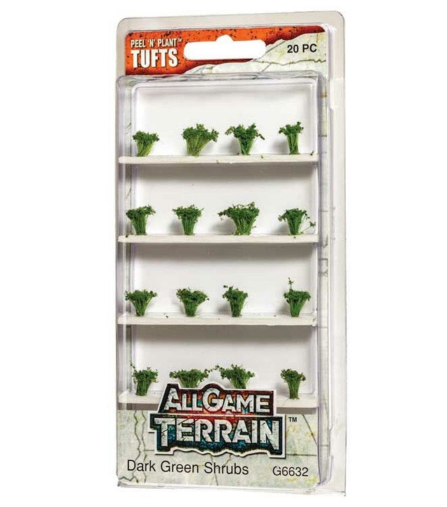 Woodland All Game Terrain Dark Green Shrubs Tufts