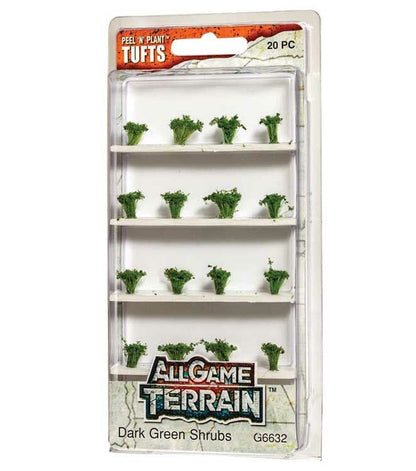 Woodland All Game Terrain Dark Green Shrubs Tufts