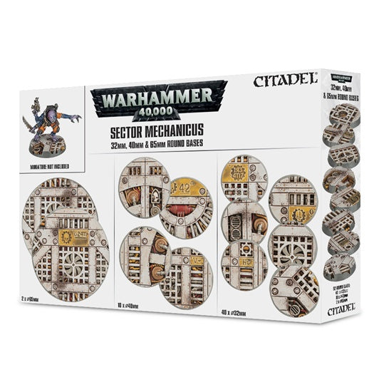 Sector Mechanicus 32mm 40mm & 65mm Round Bases