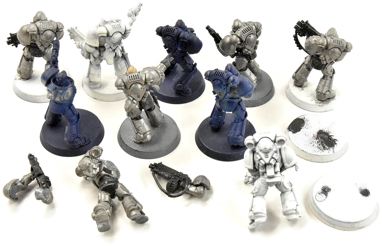 SPACE MARINES 10 Intercessors #2 some broken Warhammer 40K