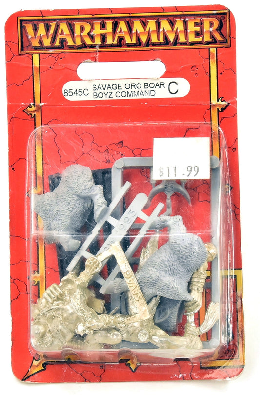 ORCS AND GOBLINS Savage Orc Boar Boyz Command NIB METAL CANADA ONLY