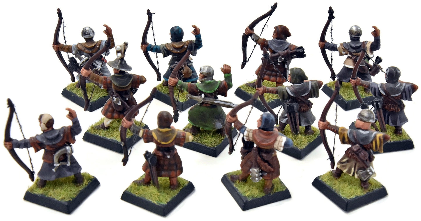BRETONNIA 12 Peasant Bowmen #3 WELL PAINTED Warhammer Fantasy