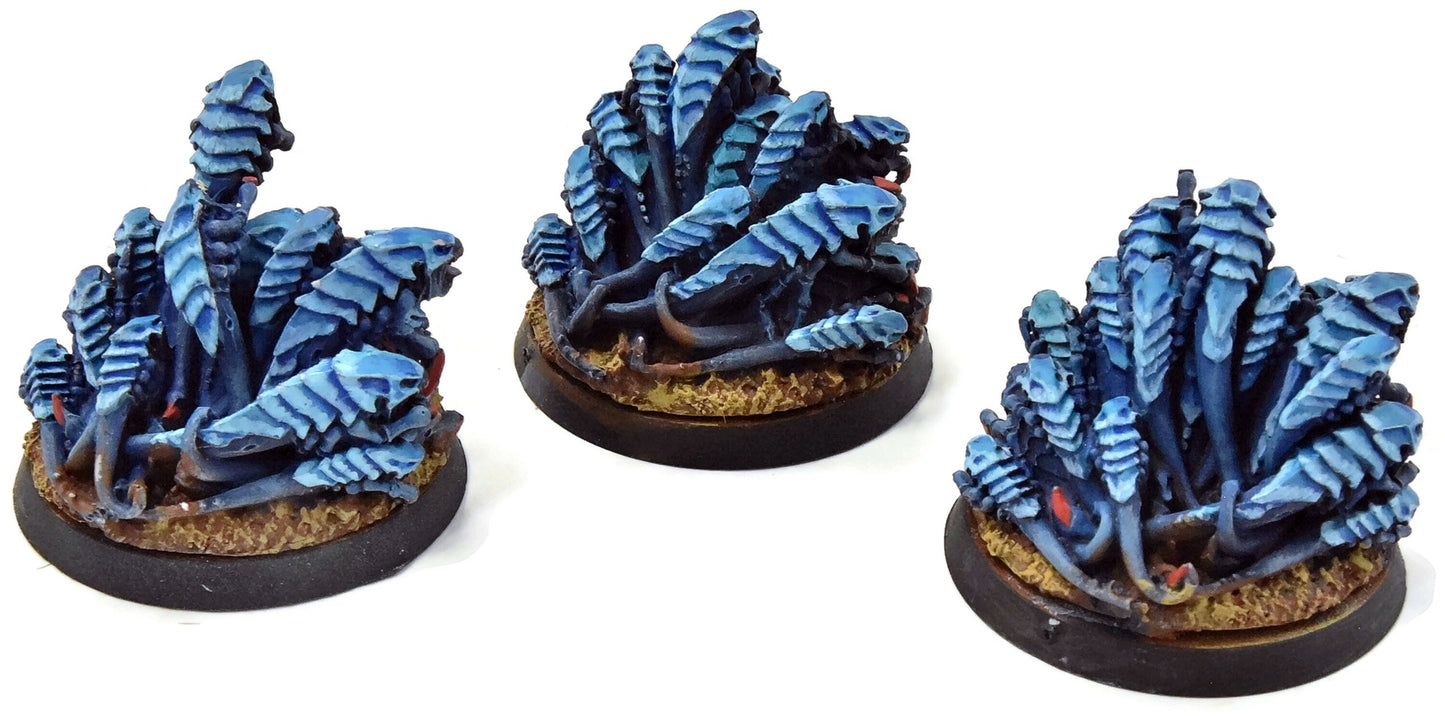 TYRANIDS 3 Ripper Swarms #3 forge world WELL PAINTED Warhammer 40K