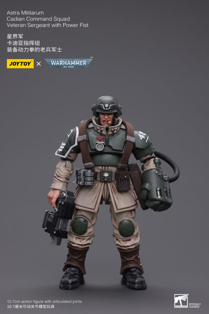 Cadian Command Squad Veteran Sergeant with Power Fist Astra Militarum Joy Toy