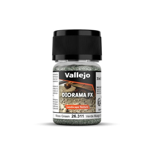 Vallejo Diorama FX Landscape Textures Moss Green 0.5-2mm Grain (60g)