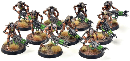 NECRONS 10 Warriors #4 WELL PAINTED Warhammer 40K 4954