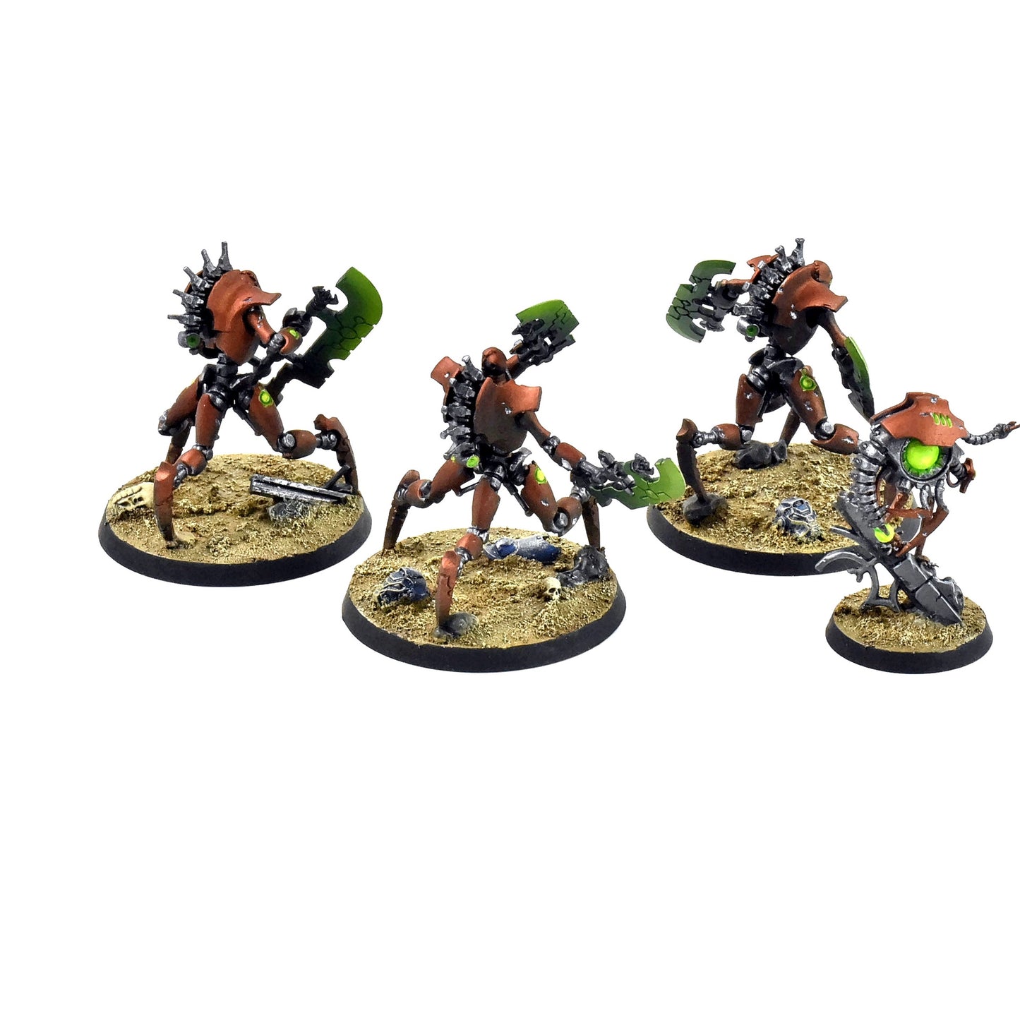 NECRONS 3 Skorpekh Destroyer & Plasmacyte #1 WELL PAINTED 40K