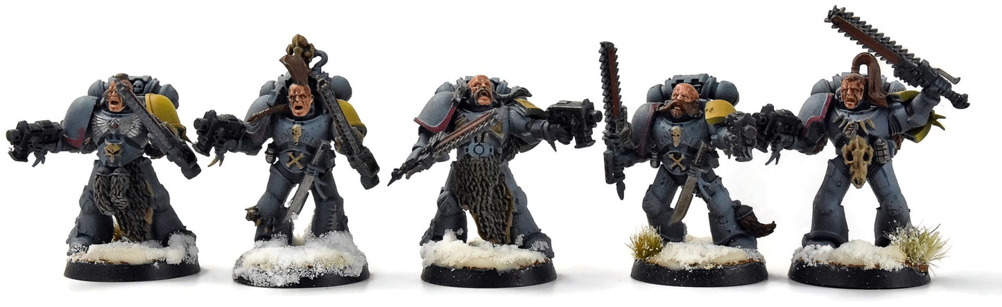 SPACE WOLVES 15 Blood Claws #1 WELL PAINTED Warhammer 40K