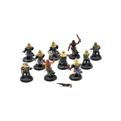 CHAOS SPACE MARINES 10 Cultists #4 WELL PAINTED 40K