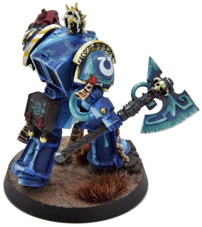 SPACE MARINES Librarian in Terminator Armour #1 WELL PAINTED Warhammer 40K