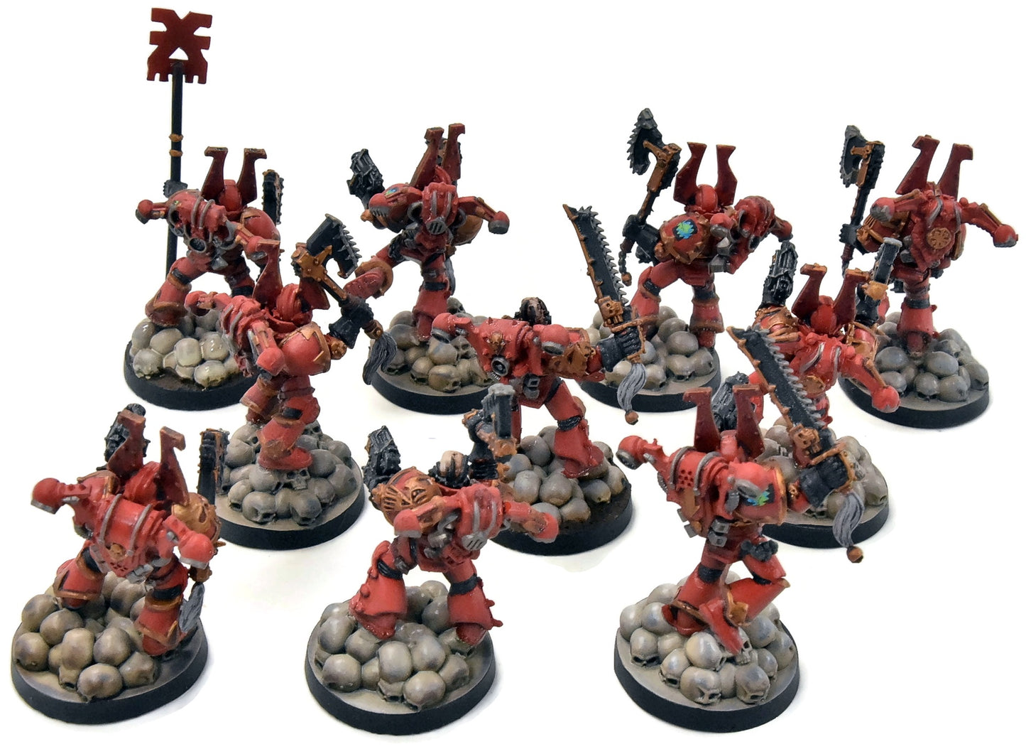 CHAOS SPACE MARINES 10 Khorne Berzerkers OOP #3 Warhammer 40K World Eaters