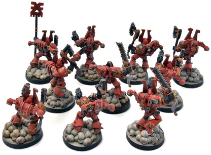 CHAOS SPACE MARINES 10 Khorne Berzerkers OOP #3 Warhammer 40K World Eaters