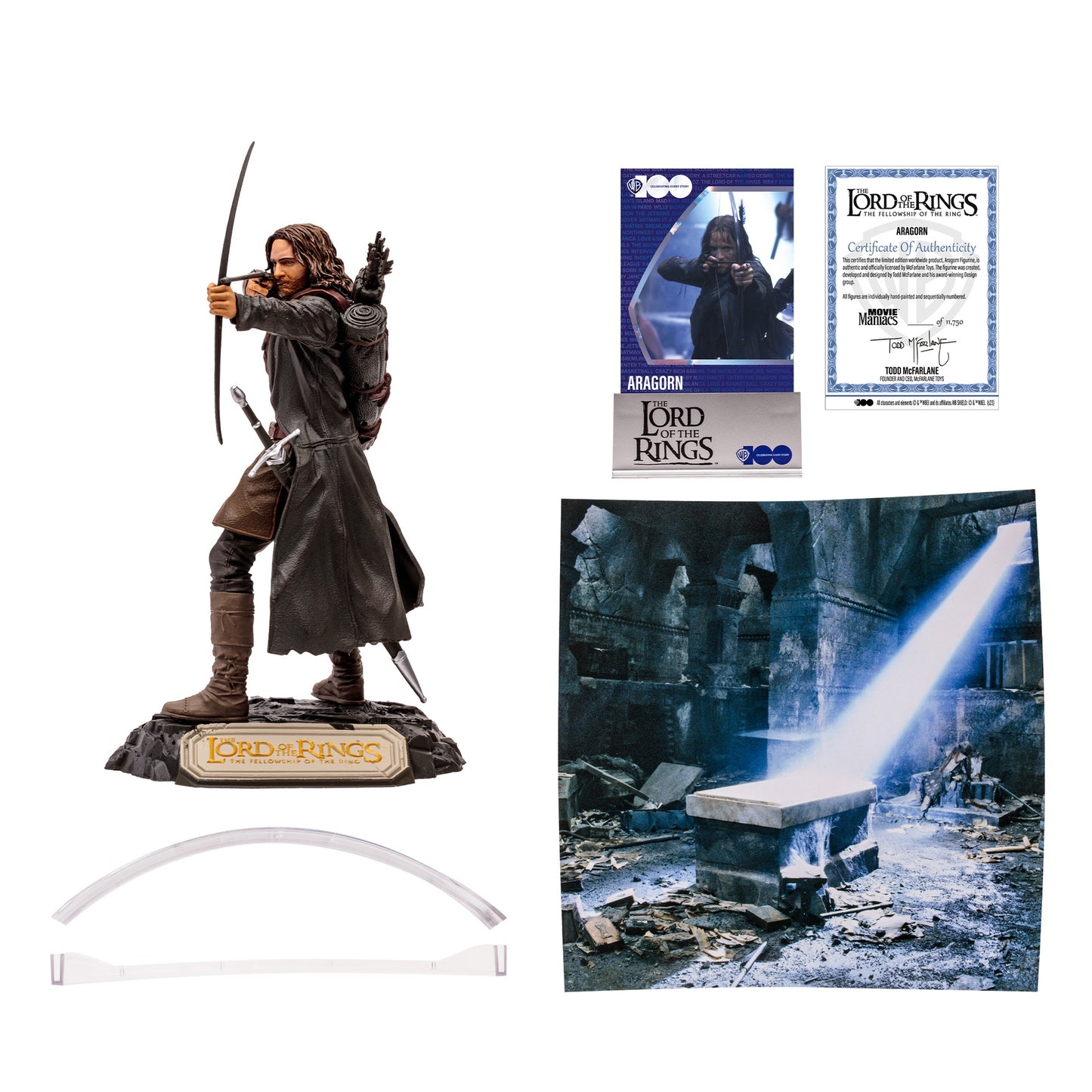 Mcfarlane Movie Maniacs Lord Of The Ring Aragorn 6inches Figure