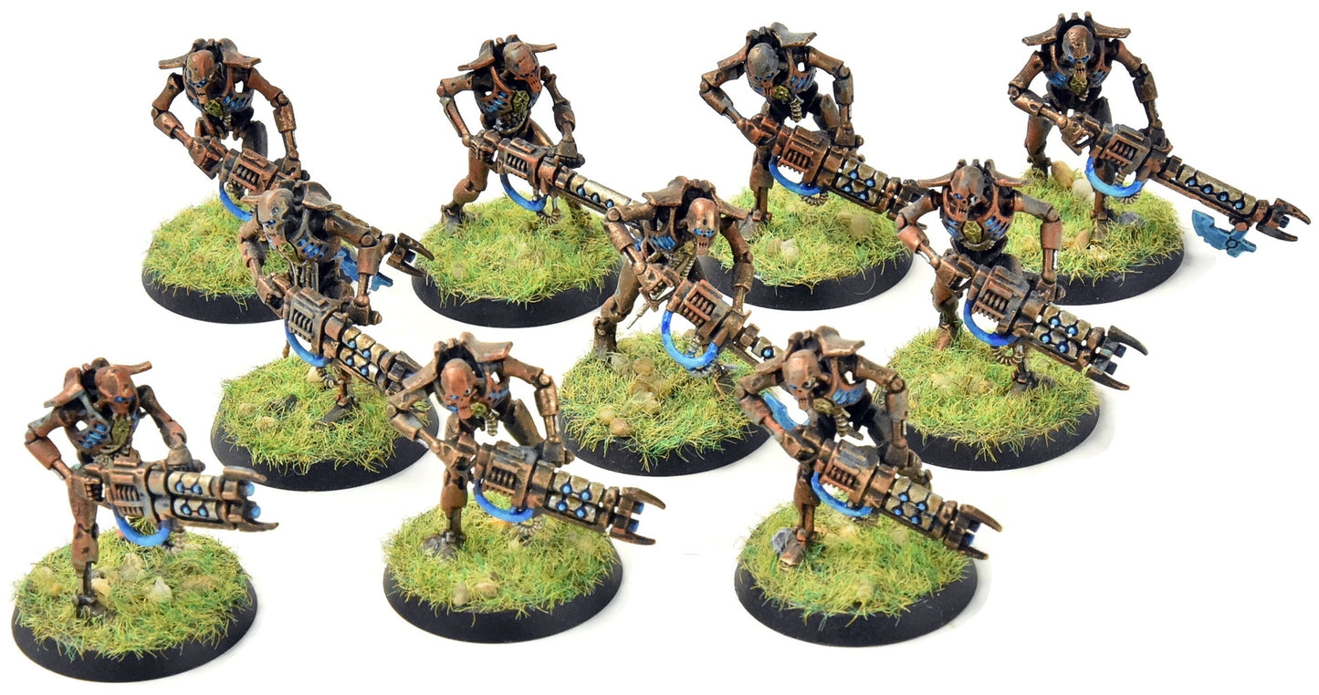 NECRONS 10 Warriors #2 WELL PAINTED Warhammer 40K 5120