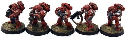BLOOD ANGELS 10 Tactical Space Marines #3 WELL PAINTED Warhammer 40K