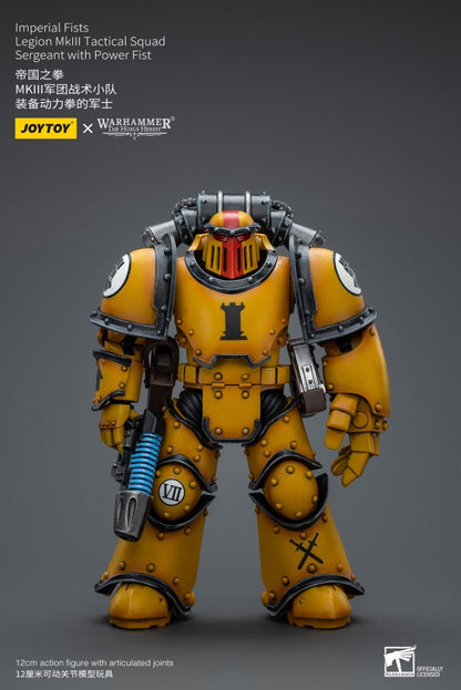 Legion MkIII Tactical Squad Sergeant with Power Fist Imperial Fists Joy Toy