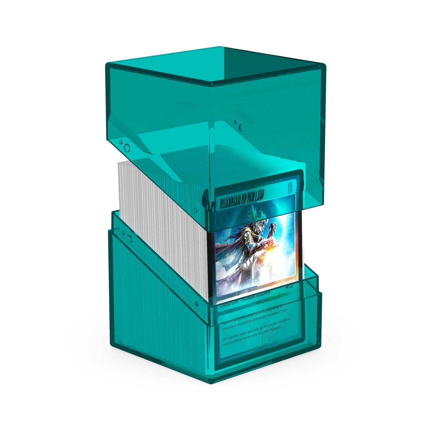 Ultimate Guard Deck Case Boulder 100+ Clear Malachite