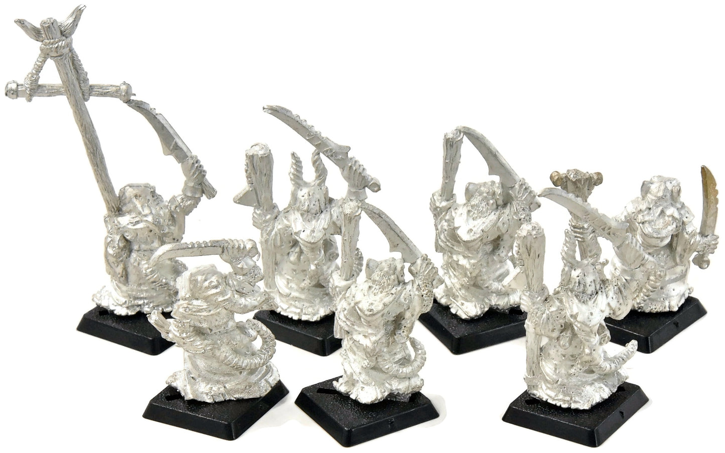 SKAVEN 7 Plague Monks Classic #1 METAL Warhammer Fantasy