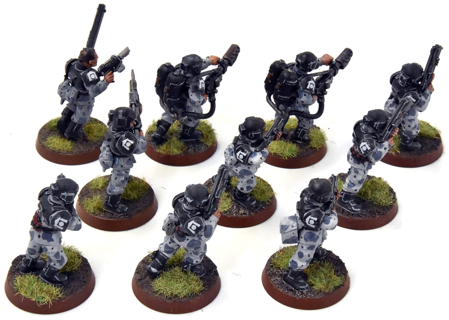 ASTRA MILITARIUM 10 Cadian Shock Troops #21 WELL-PAINTED Warhammer 40K