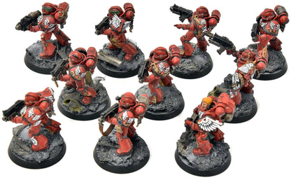 BLOOD ANGELS 10 Tactical Marines #21 PRO PAINTED Warhammer 40K