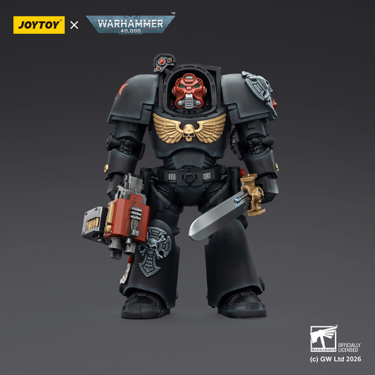 Joy Toy Black Templars Terminator 1 with Power Sword and Storm Bolter