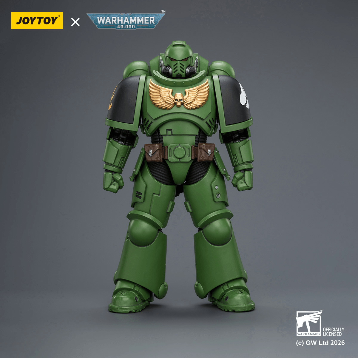 Joy Toy Salamanders Intercessor with Bolt Rifle, Bolt Pistol and Chainsword