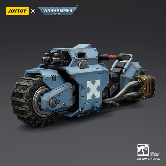 Joy Toy Space Wolves Raider-pattern Combat Bike with twin-linked bolt rifles