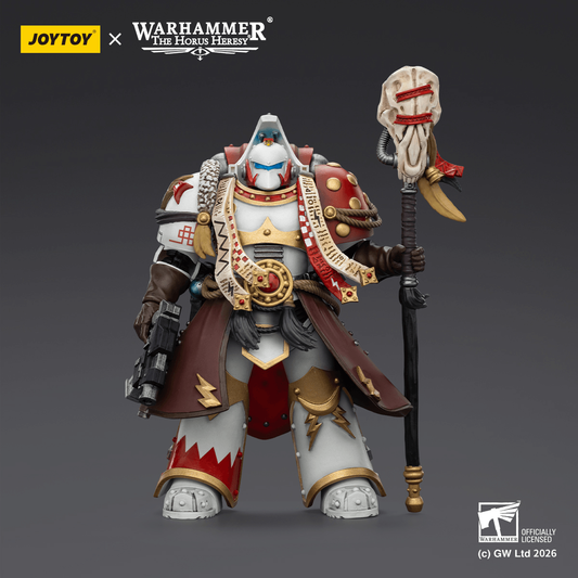 Joy Toy White Scars Stormseer Consul with Force Staff and Bolt Pistol