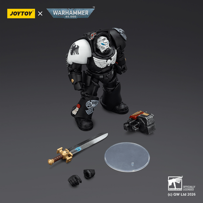 Joy Toy Raven Guard Terminator 1 with Power Sword and Storm Bolter