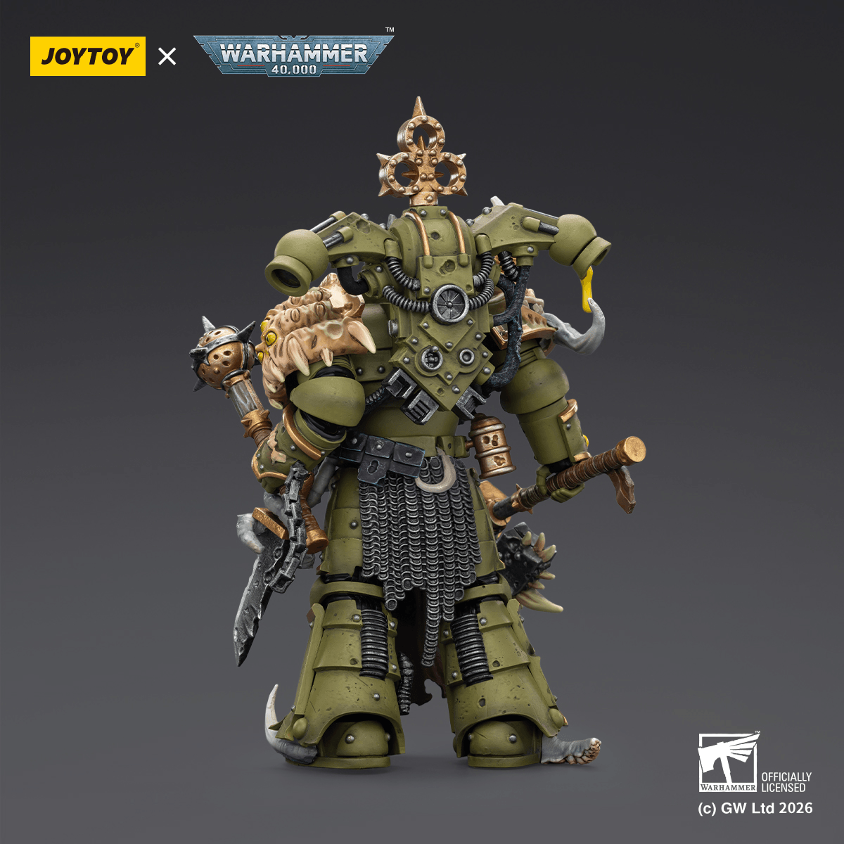 Joy Toy Death Guard Plague Marine with Bubotic axe and Plague Knife