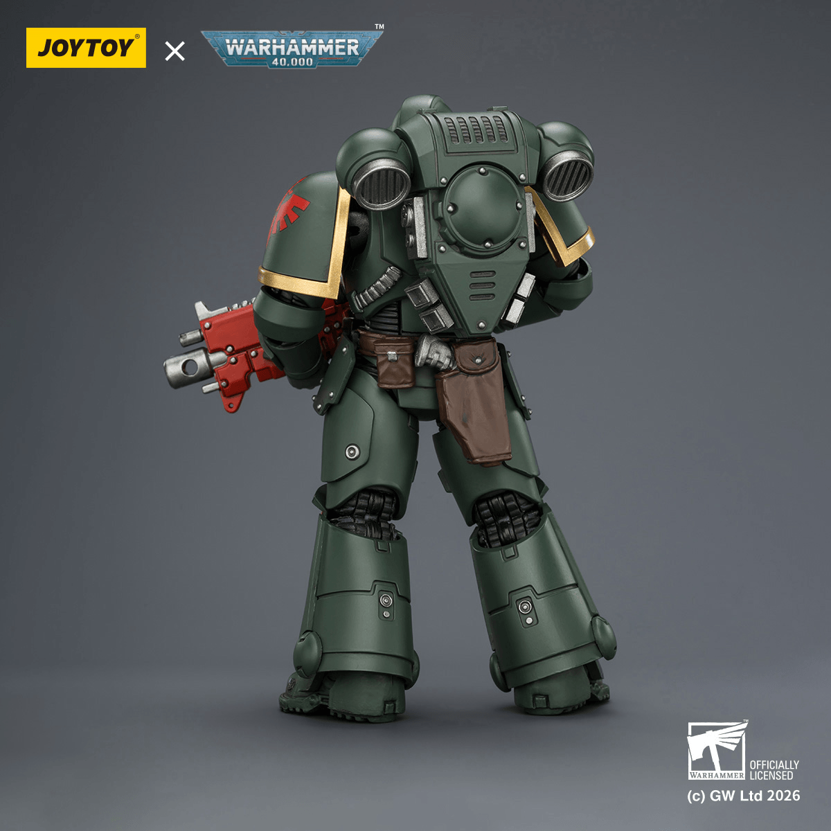 Joy Toy Dark Angels Intercessor with Bolt Rifle, Bolt Pistol and Chainsword